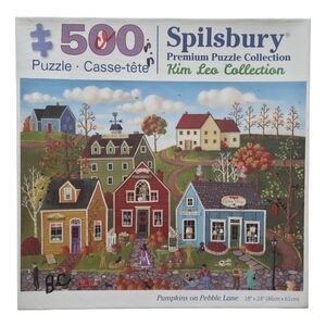 Spilsbury - Pumpkins On Pebble Lane - 500 Piece Jigsaw Puzzle